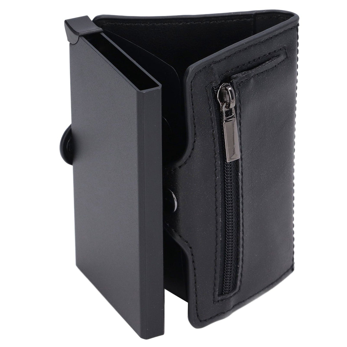 Credit Card Holders Large Capacity Small Light Black Tabby Portable Business Card Case for Business Trips Travel Parties