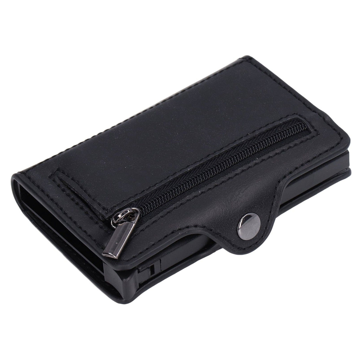 Credit Card Holders Large Capacity Small Light Black Tabby Portable Business Card Case for Business Trips Travel Parties