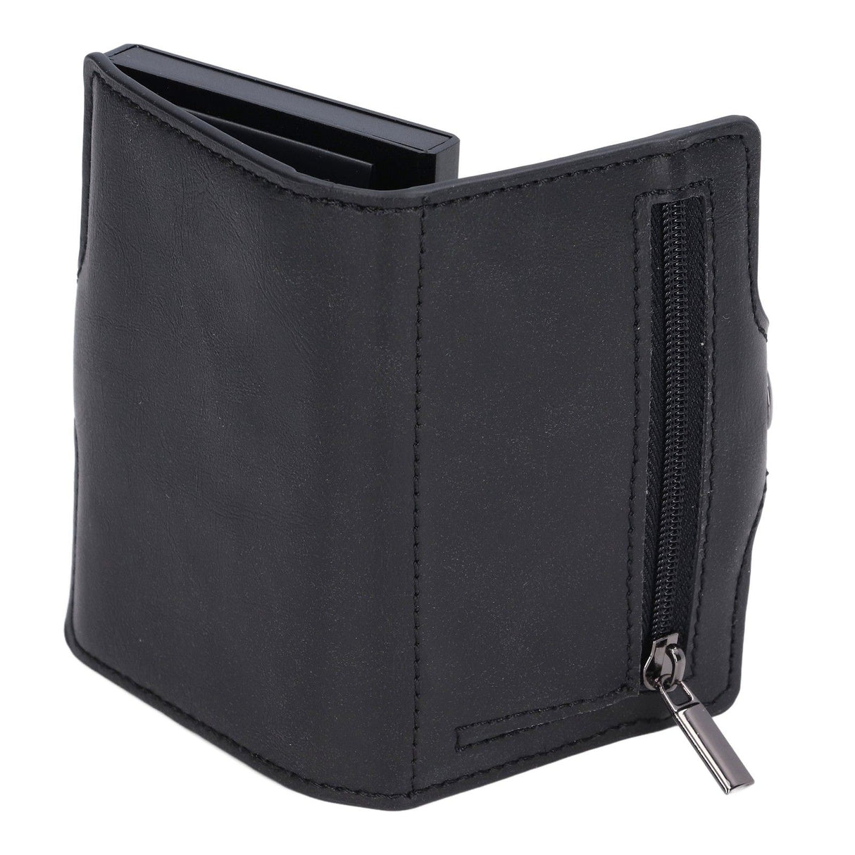 Credit Card Holders Large Capacity Small Light Black Tabby Portable Business Card Case for Business Trips Travel Parties