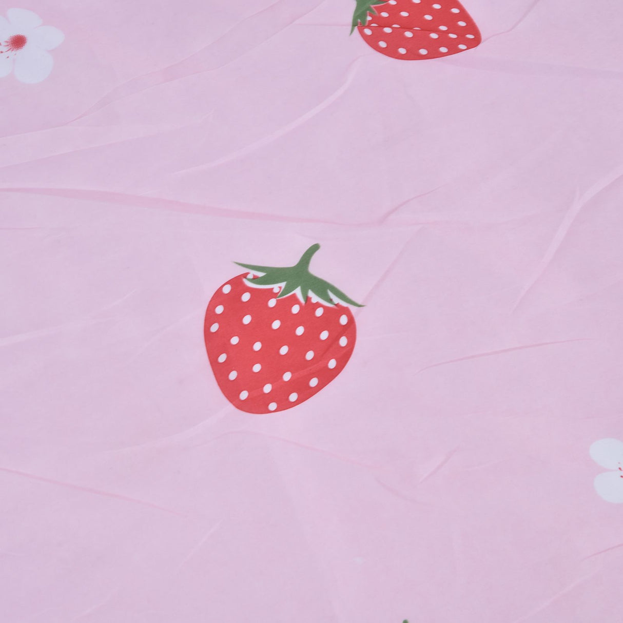 Strawberry Window Curtain Filter Light Pink Shading Curtain Cloth for Living Room Bedroom