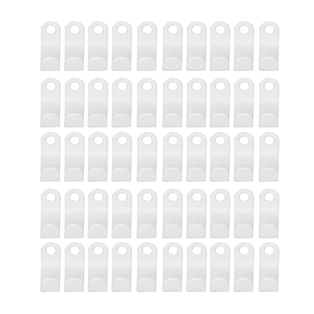 50Pcs Clothes Hanger Hook Strong Odorless Light Weight White Thickened Hanger Connection Hook