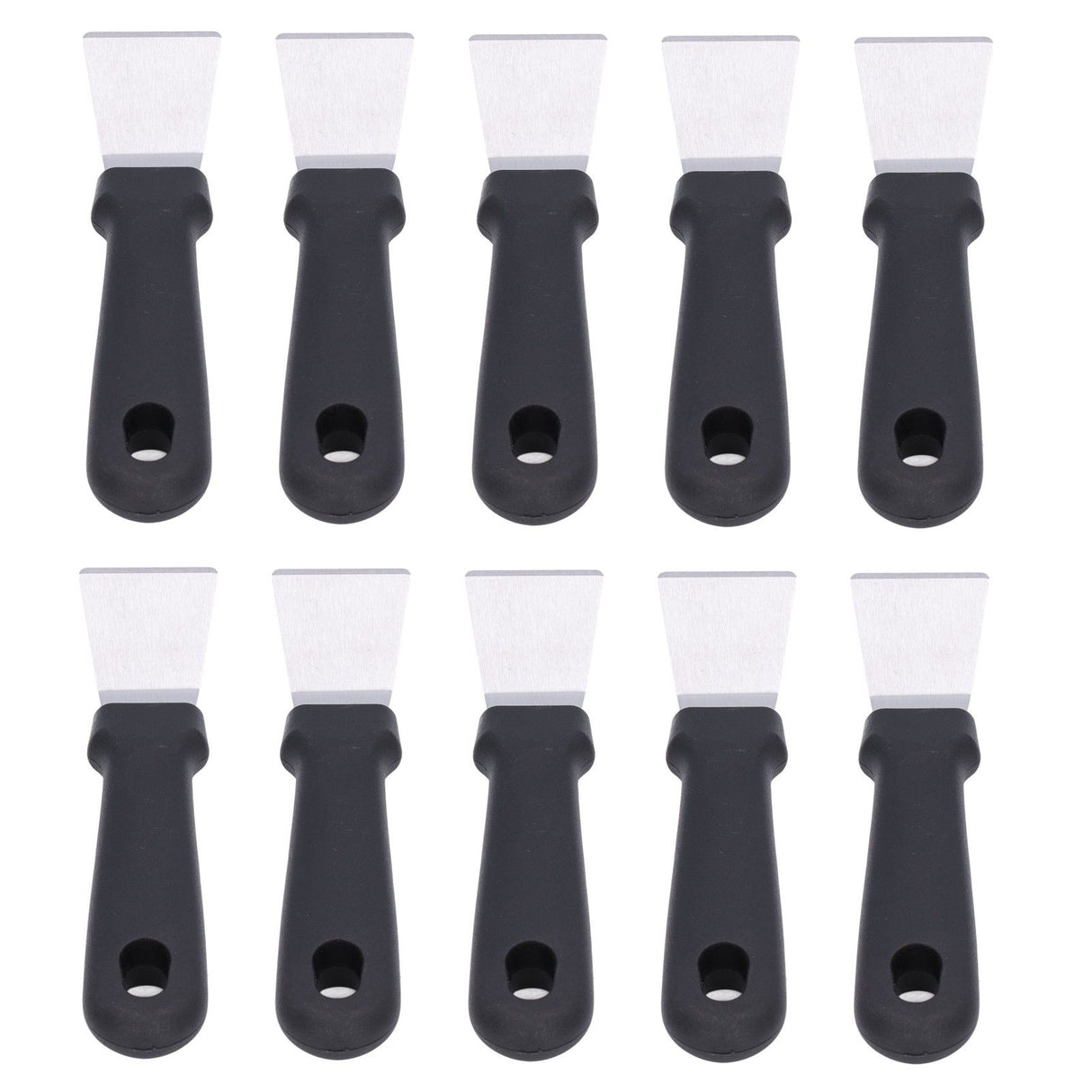 10Pcs Defrosting Shovel Efficient Cleaning Anti Slip Handle Hanging Hole Ice Scraper Deicing Tool for KitchenBlack