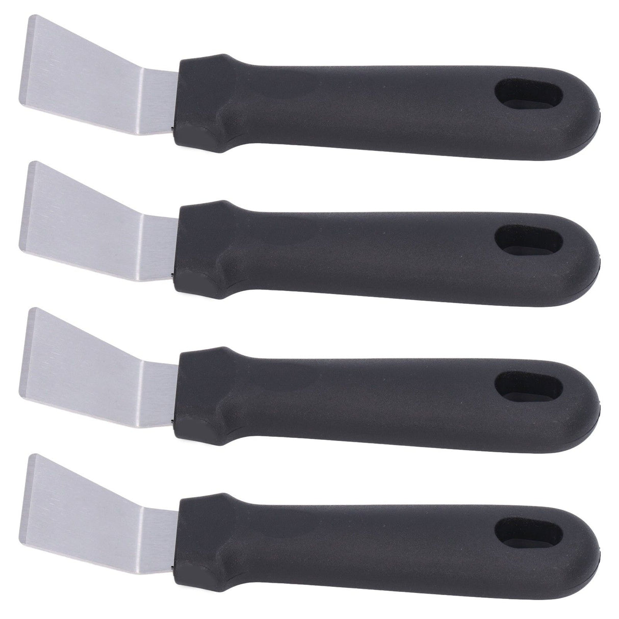 10Pcs Defrosting Shovel Efficient Cleaning Anti Slip Handle Hanging Hole Ice Scraper Deicing Tool for KitchenBlack