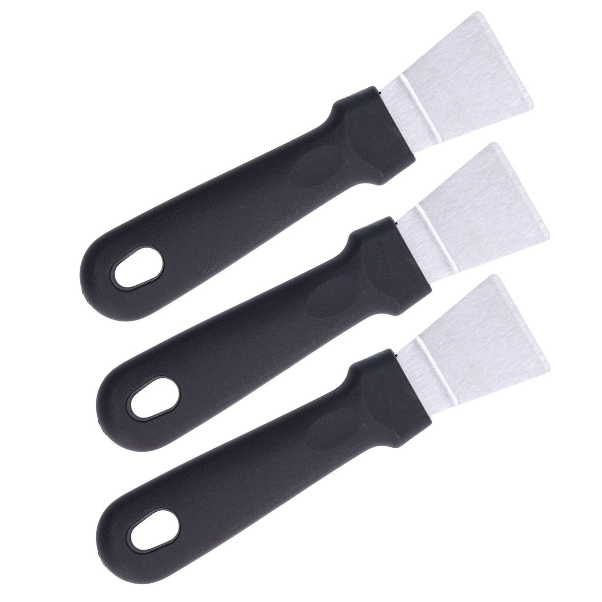 10Pcs Defrosting Shovel Efficient Cleaning Anti Slip Handle Hanging Hole Ice Scraper Deicing Tool for KitchenBlack
