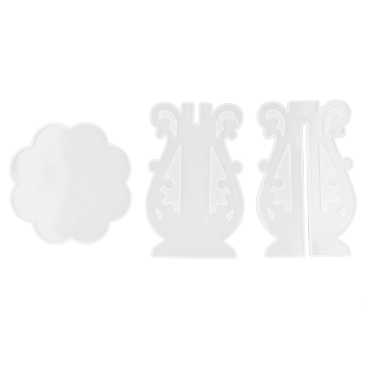 3Pcs DIY Flower Pot Shelf Mold Easy Demoulding Soft Good Toughness Irregular Branches Flower Pot Shelf Mold for DIYEuropean 60-732