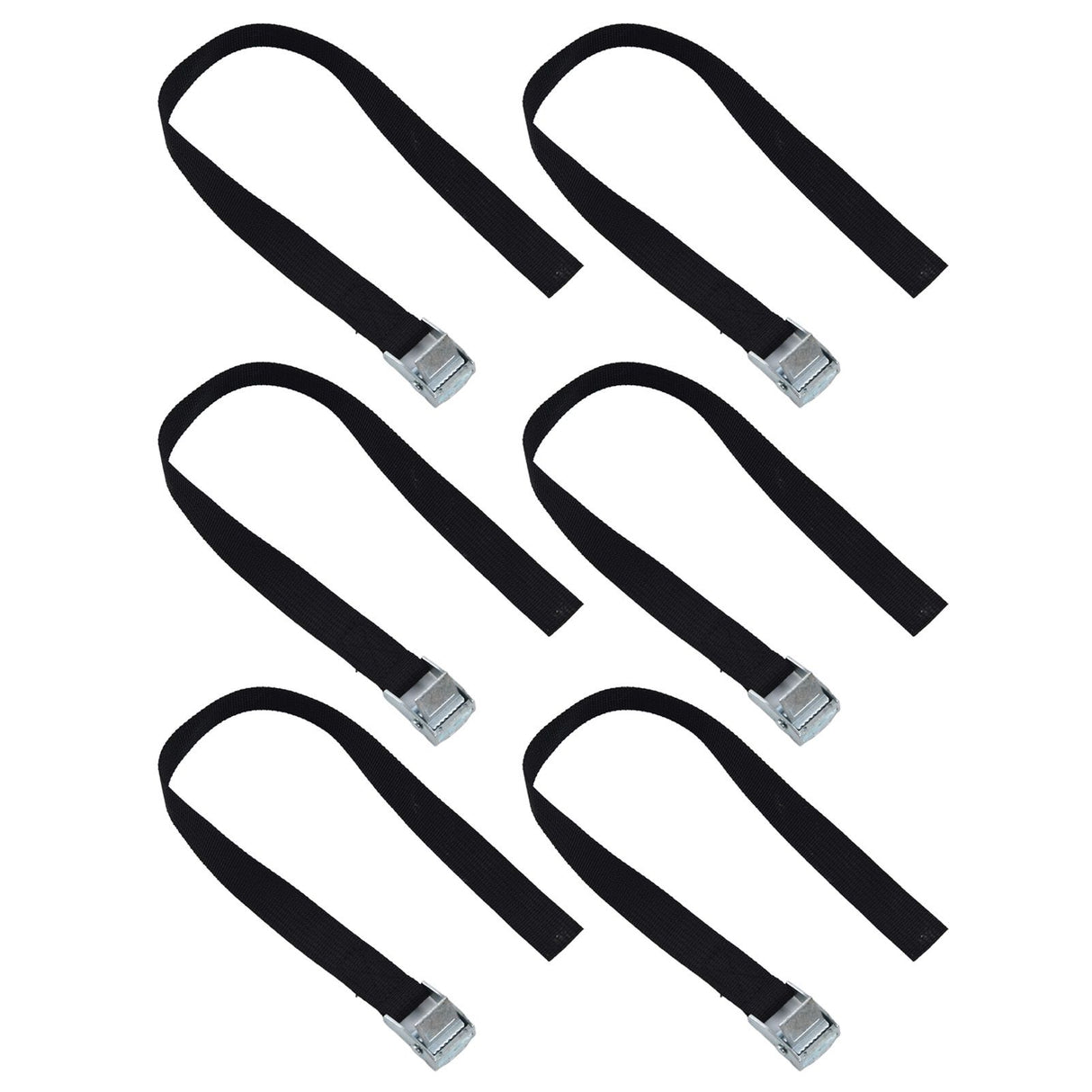 10pcs Tie Down Strap Zinc Alloy Press Buckle Dirt Resistant Nylon Lashing Belt for Goods Luggage