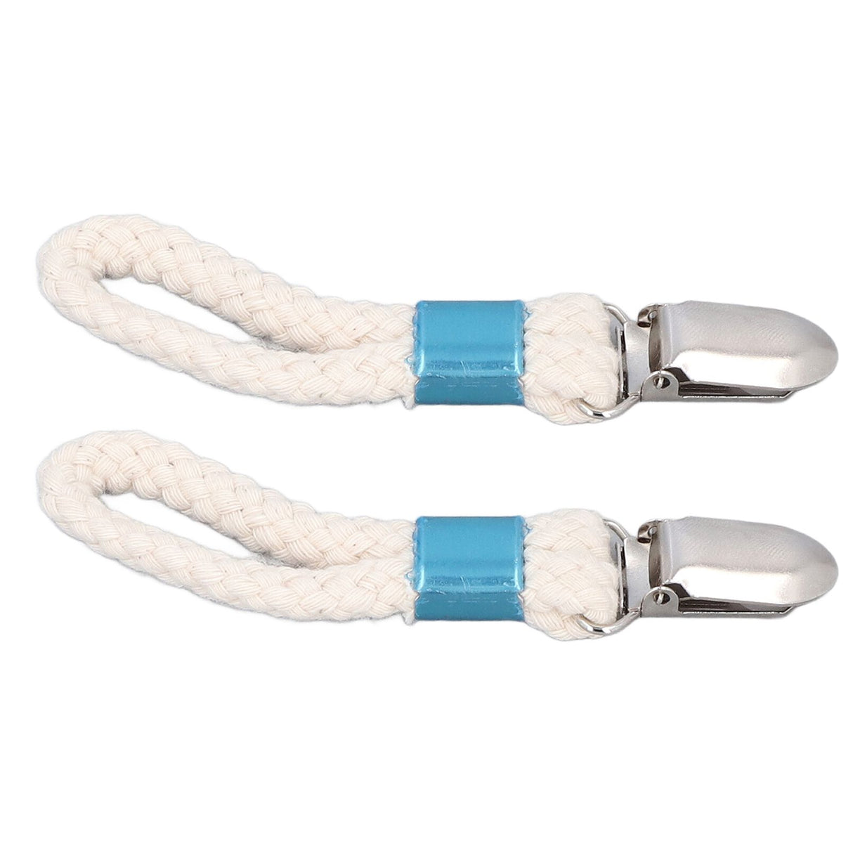 2PCS Cotton Rope Towel Clip Wear Resistant Towel Clips for Home Kitchen Bathroom Cupboards Hanging Towels