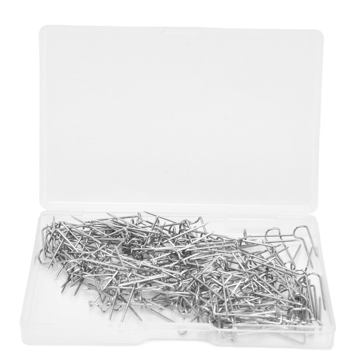 200Pcs Fork Pins U Shaped Stainless Steel Sturdy Durable Wide Application Sewing U Pins17mm 200Pcs/Box