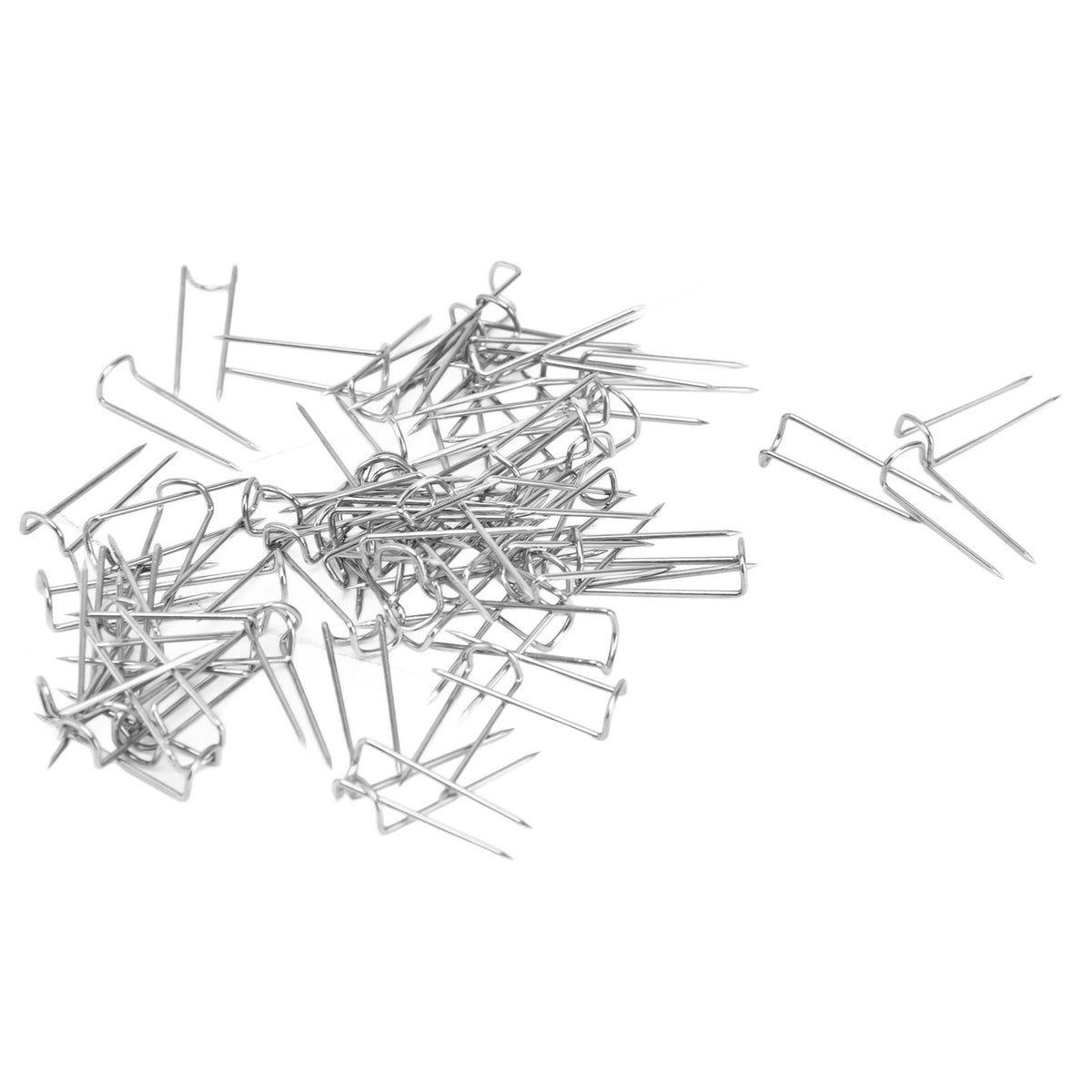 200Pcs Fork Pins U Shaped Stainless Steel Sturdy Durable Wide Application Sewing U Pins17mm 200Pcs/Box