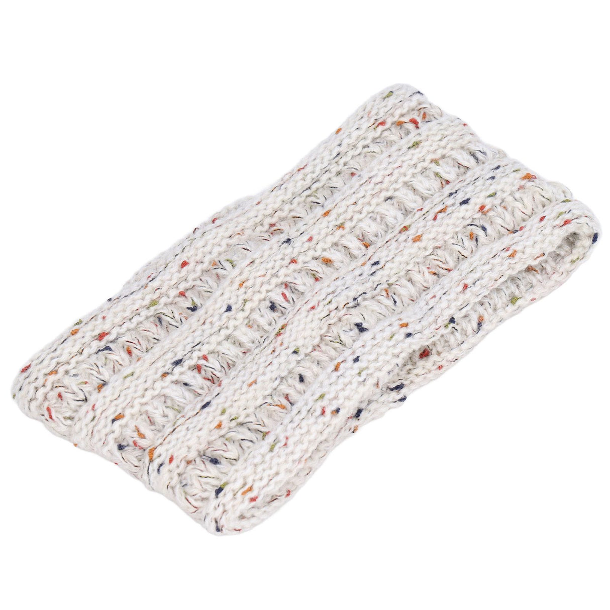 Knit Headband Winter Warm Comfortable Breathable Women Ear Warmer for Shopping Camping RunningWhite Floral Line