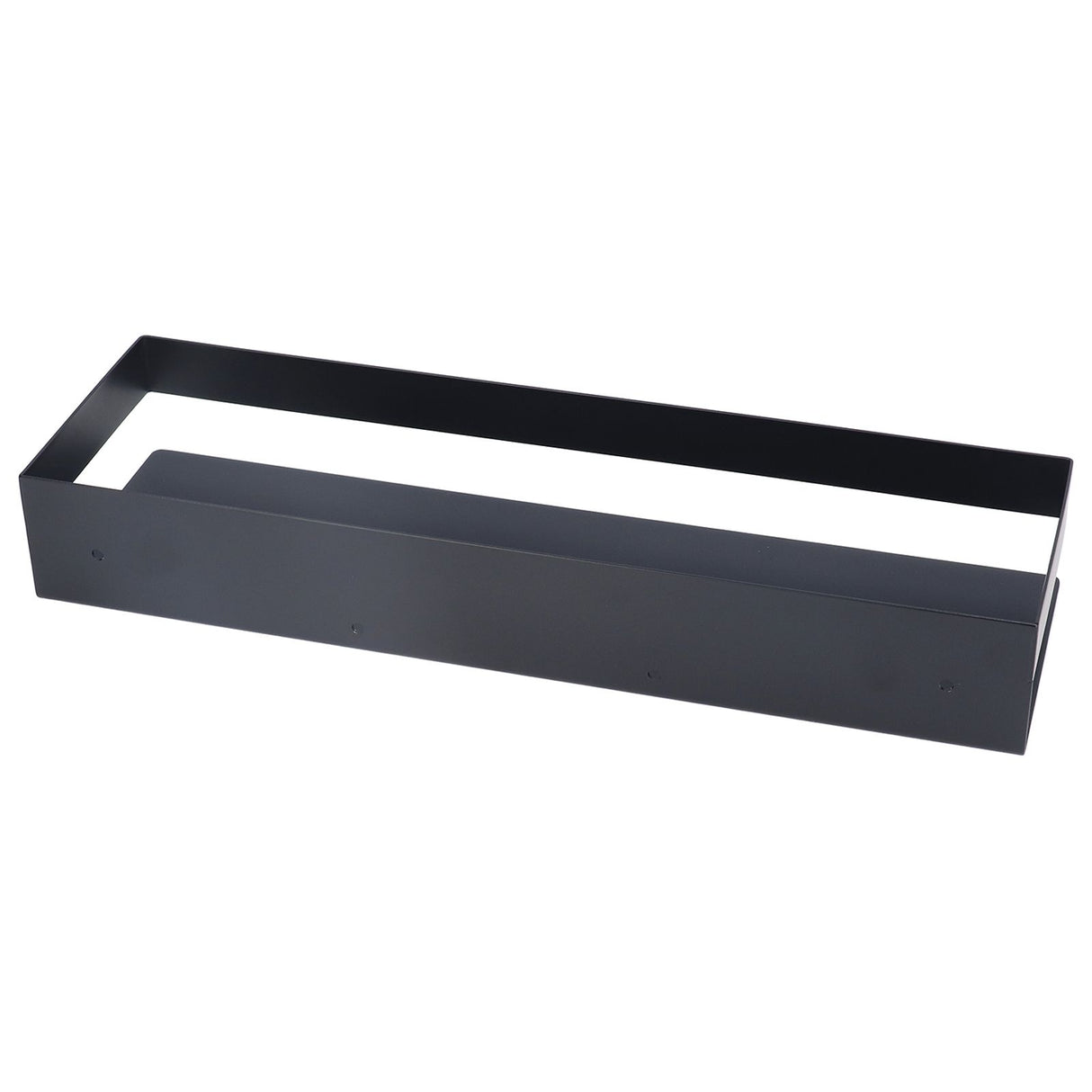 40cm Bathroom Wall Shelf Modern Simple Preservative Stainless Steel Waterproof Shelf for Kitchen Bedroom Matte Black