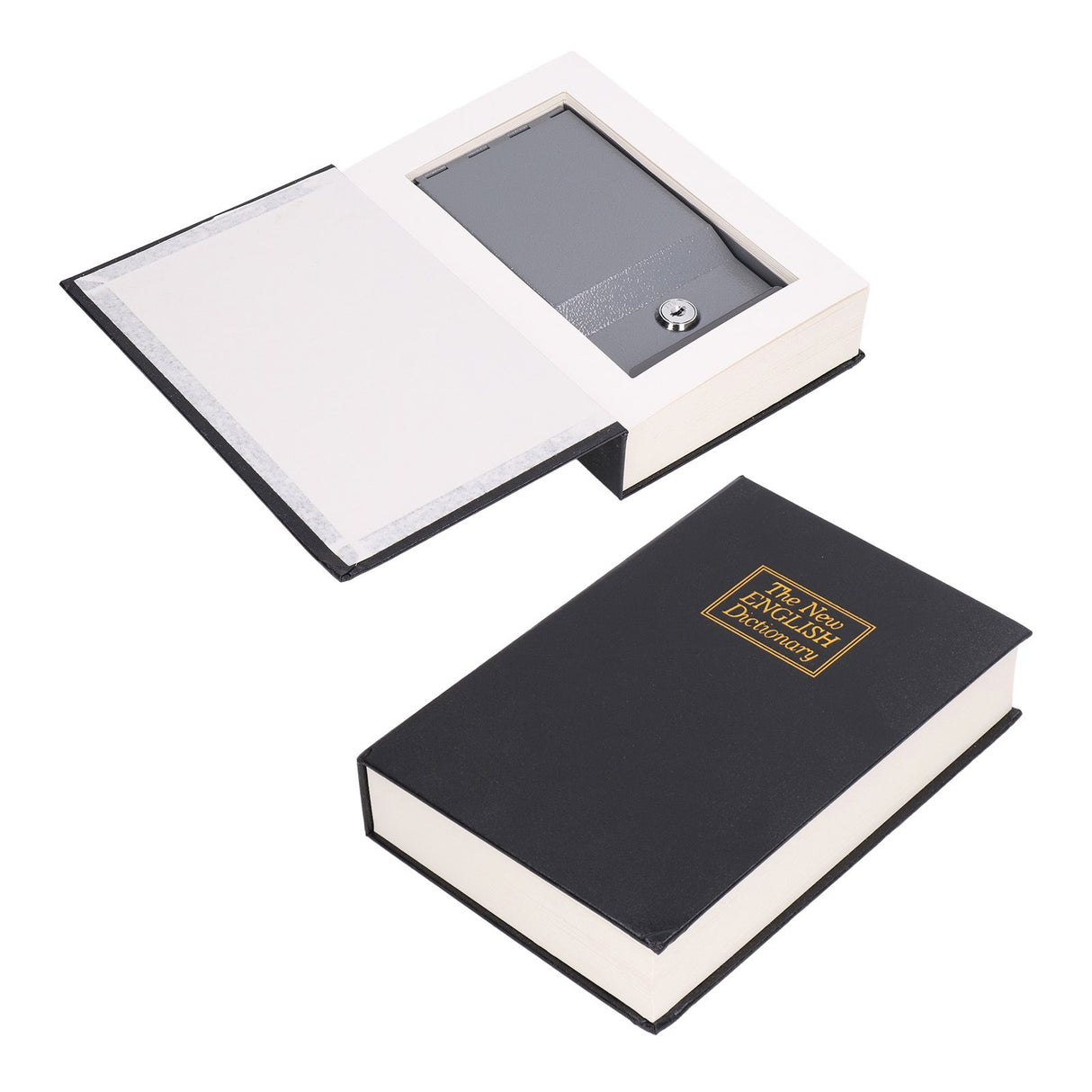 Diversion Book Safe High Safety Simulation Book Safe Deposit Box with 2 Keys for School Home TravellingA