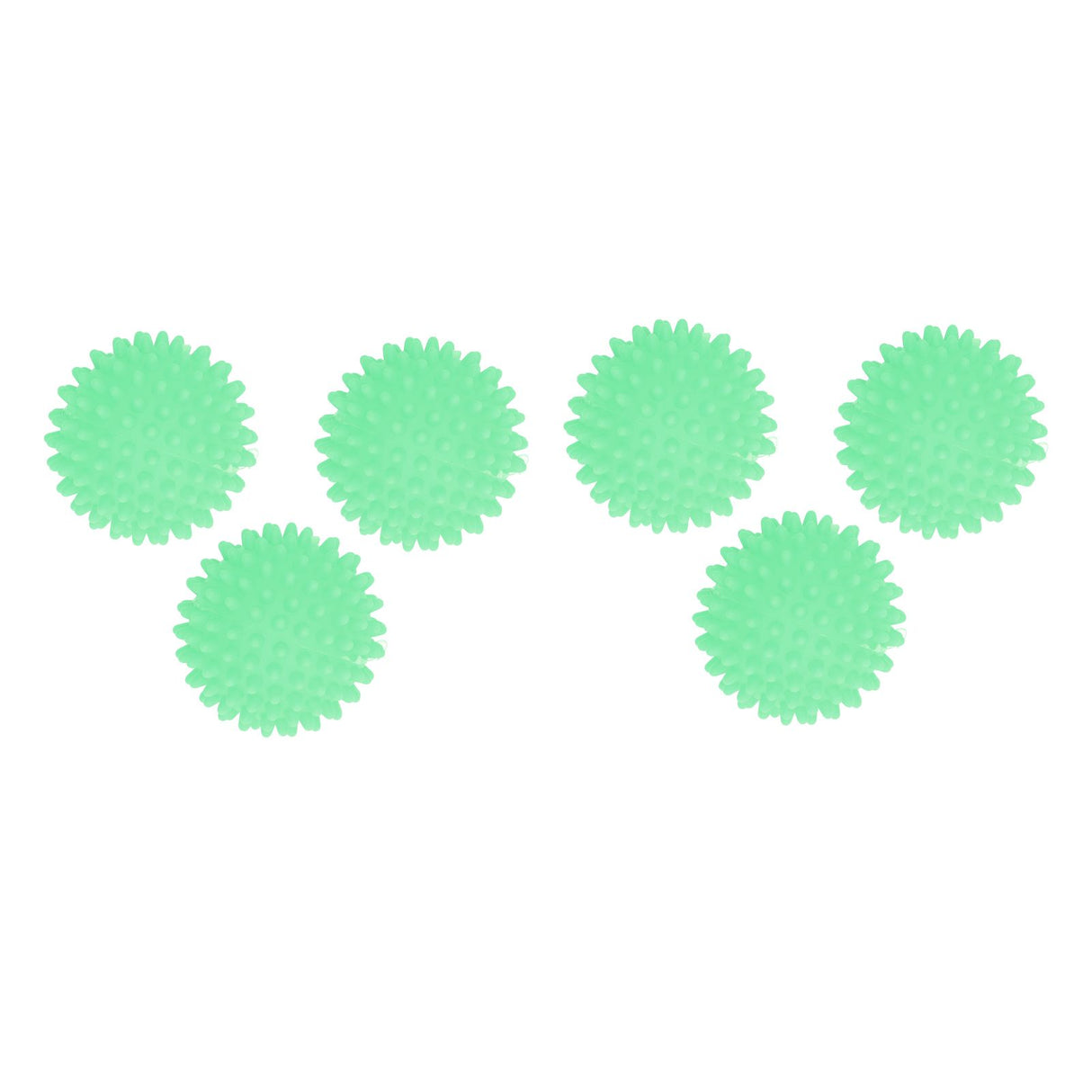6Pcs Laundry Ball Non Toxic PVC Safe Reusable Household Supplies for Washing Machine WasherGreen
