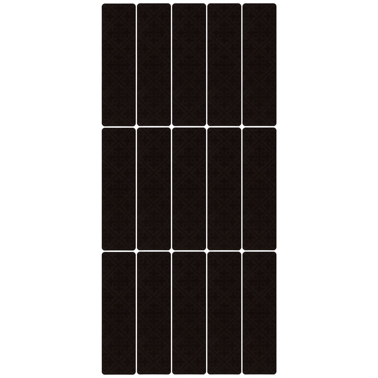 15 Pcs Stair Treads Non Slip Soft Dirt Resistant European Style Pattern Stair Tread Mat CarpetBrown European Embossing