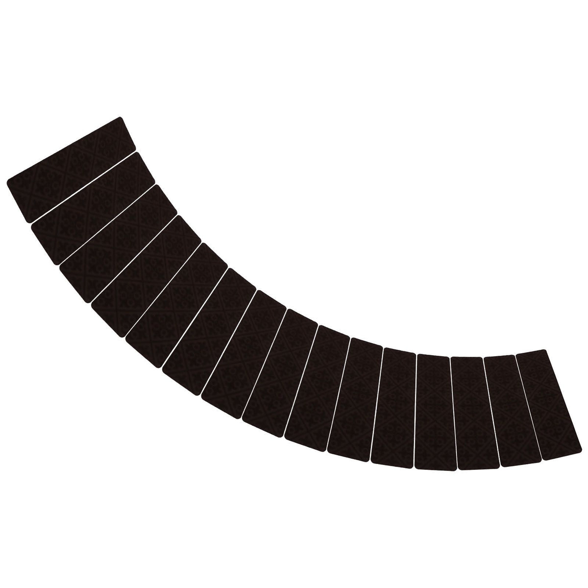 15 Pcs Stair Treads Non Slip Soft Dirt Resistant European Style Pattern Stair Tread Mat CarpetBrown European Embossing