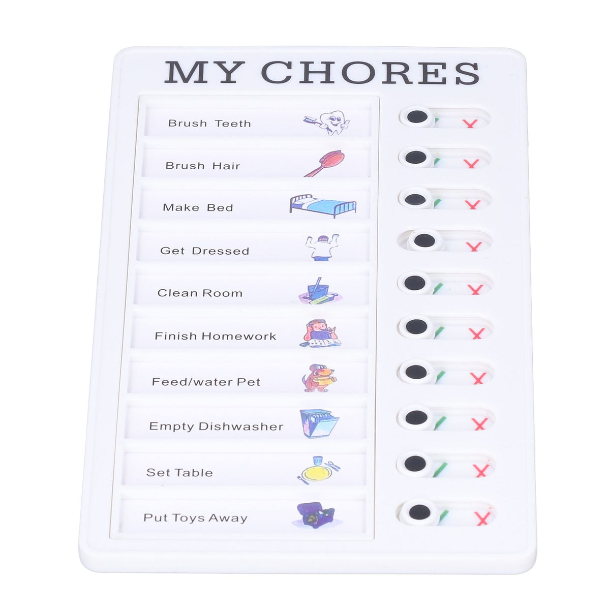 Chore Chart Memo Boards Portable Detachable Message Board Feel Comfortable PVC Kids Chore Chart for Kids Learn PlanningMY CHORES
