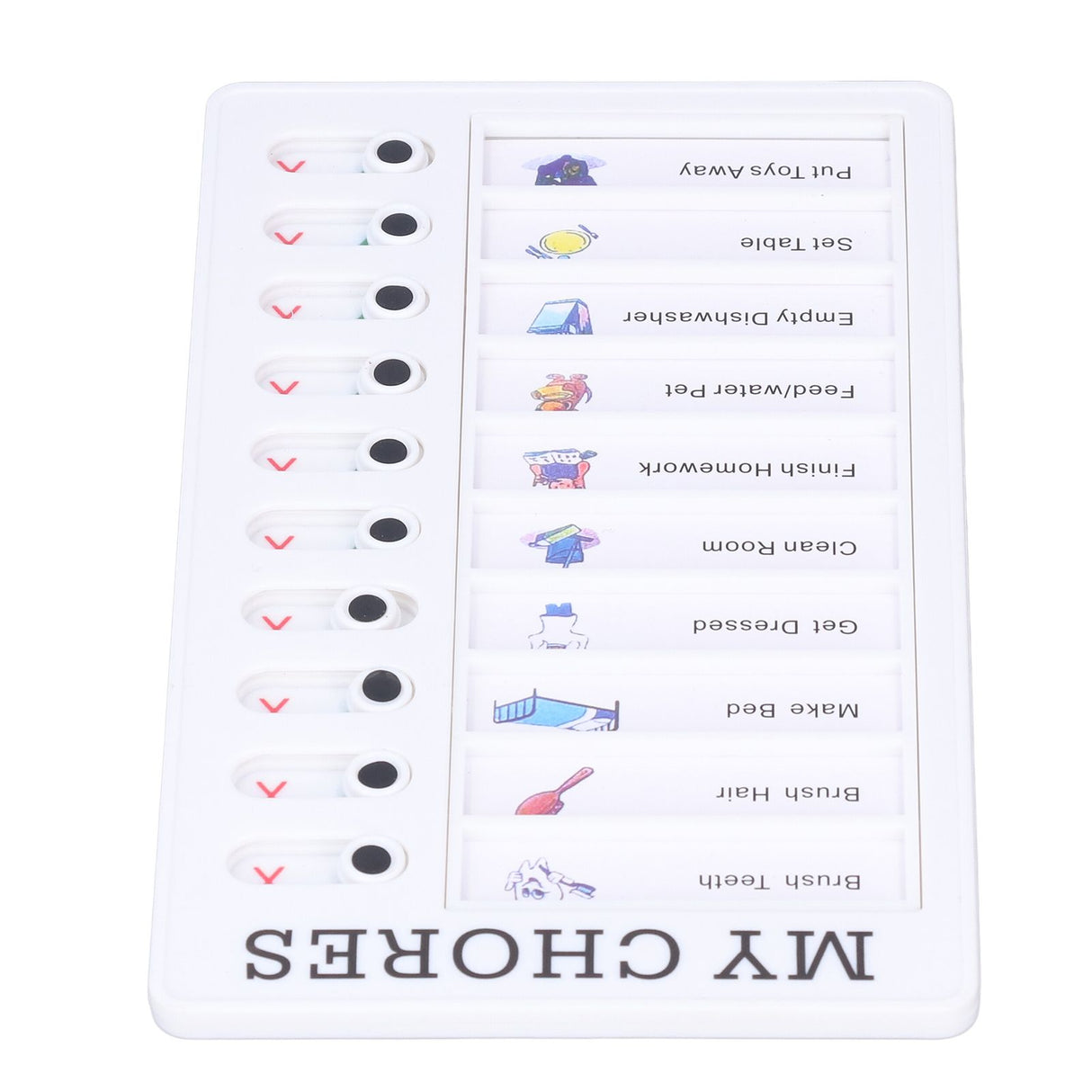 Chore Chart Memo Boards Portable Detachable Message Board Feel Comfortable PVC Kids Chore Chart for Kids Learn PlanningMY CHORES