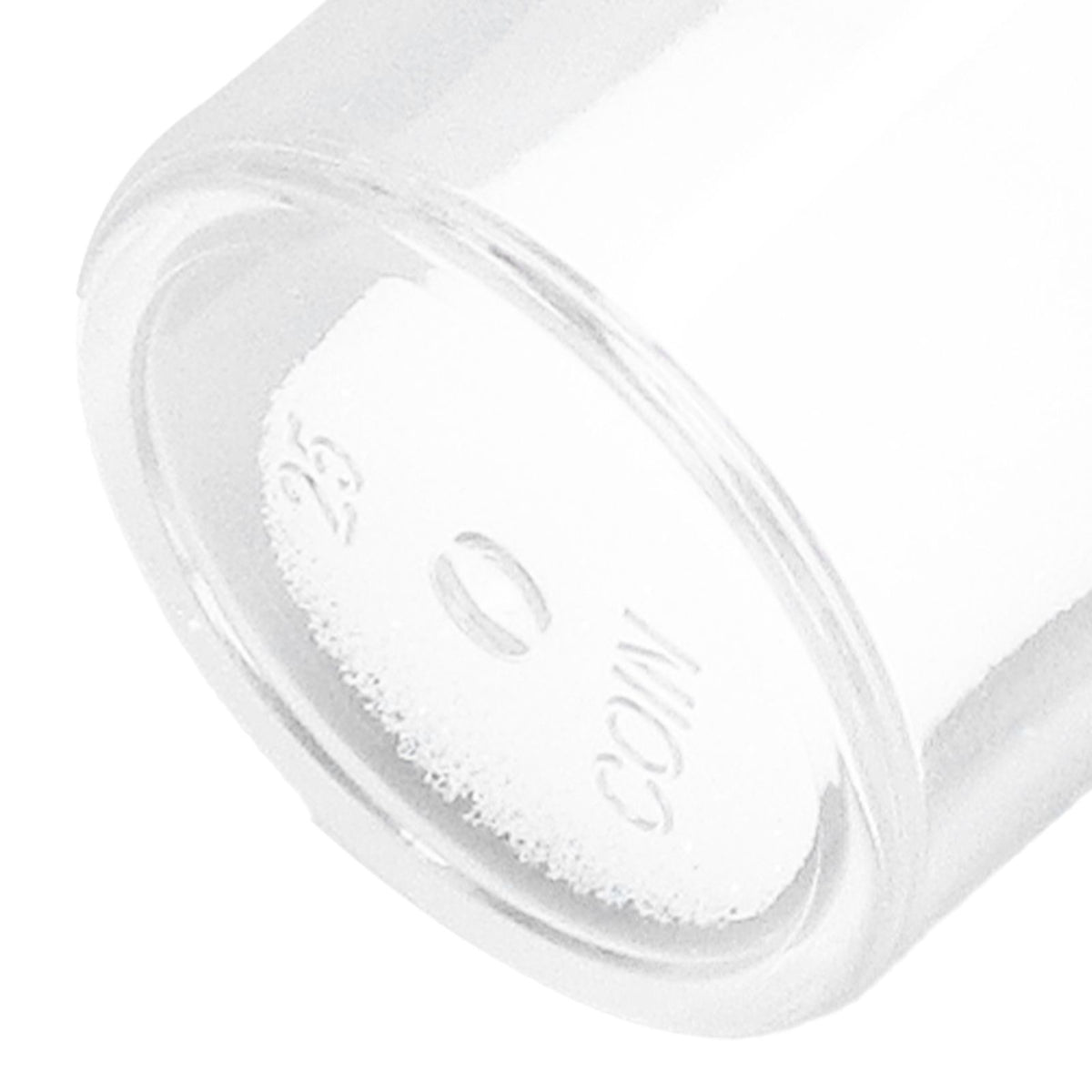 Round Clear Coin Tube Plastic Coin Storage Tubes with Cushion Sponge for 25mm / 0.98in Coins Collection