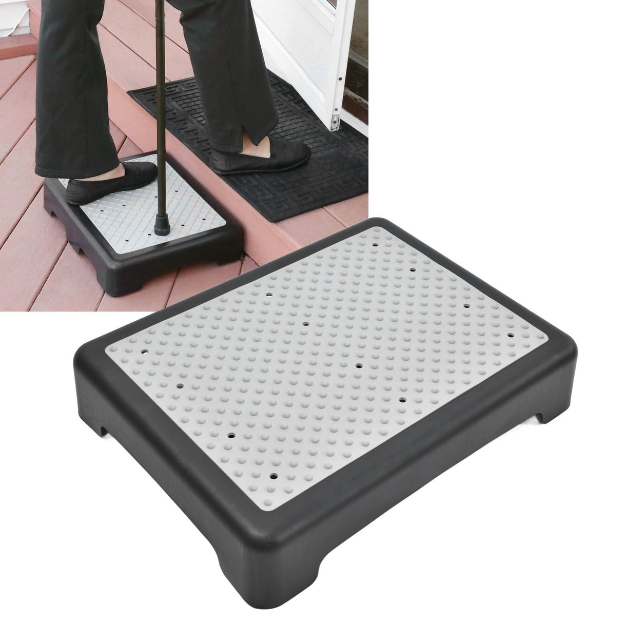 Anti Slip Half Step Stackable Elderly Half Step Outdoor Riser Step Stool for Household Garden