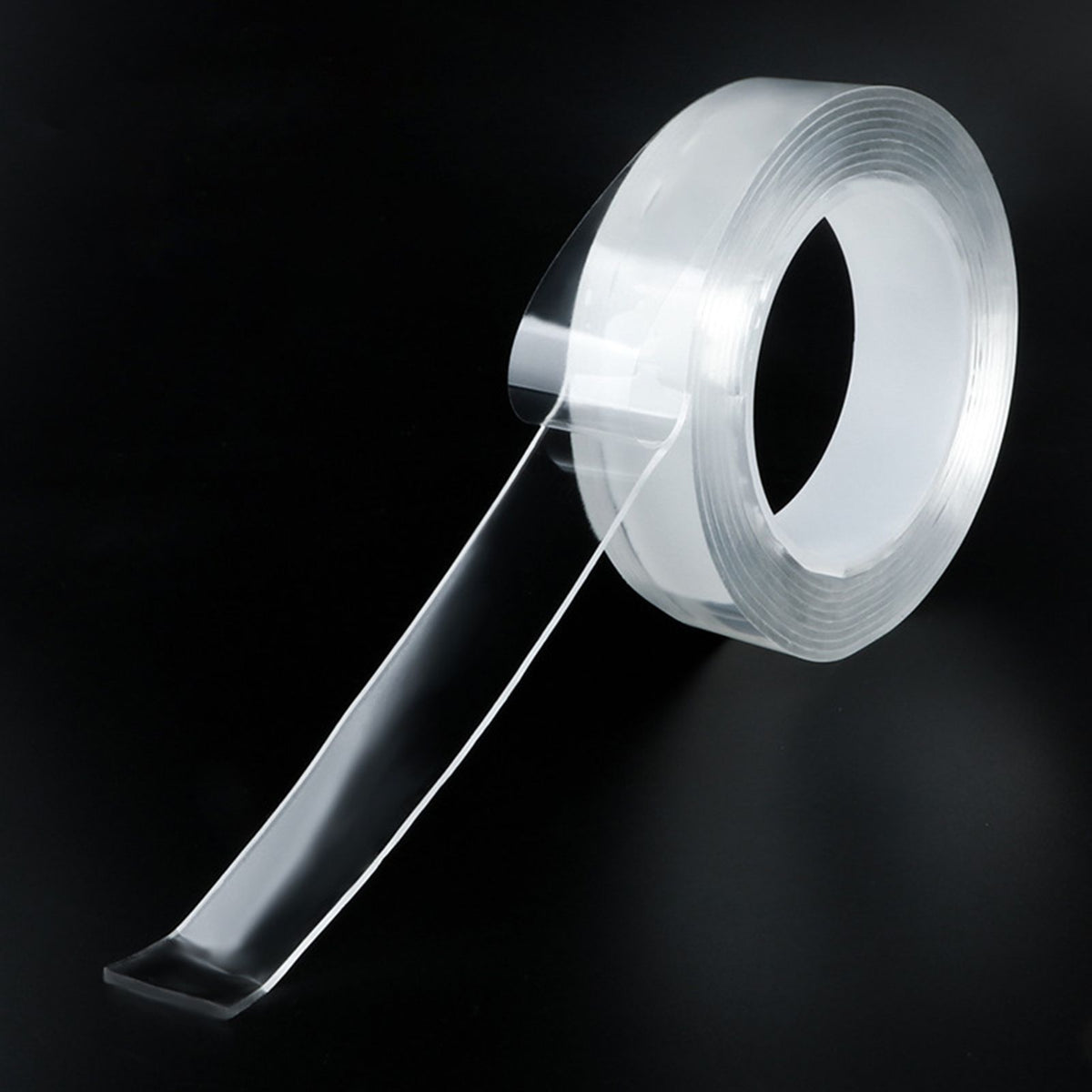 Double Sided Tape Approx 0.08in Thickened Double Sided Reusable Transparent Wide Application Adhesive Tape