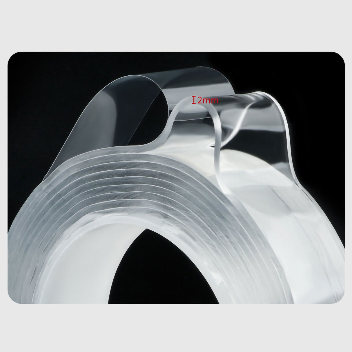 Double Sided Tape Approx 0.08in Thickened Double Sided Reusable Transparent Wide Application Adhesive Tape