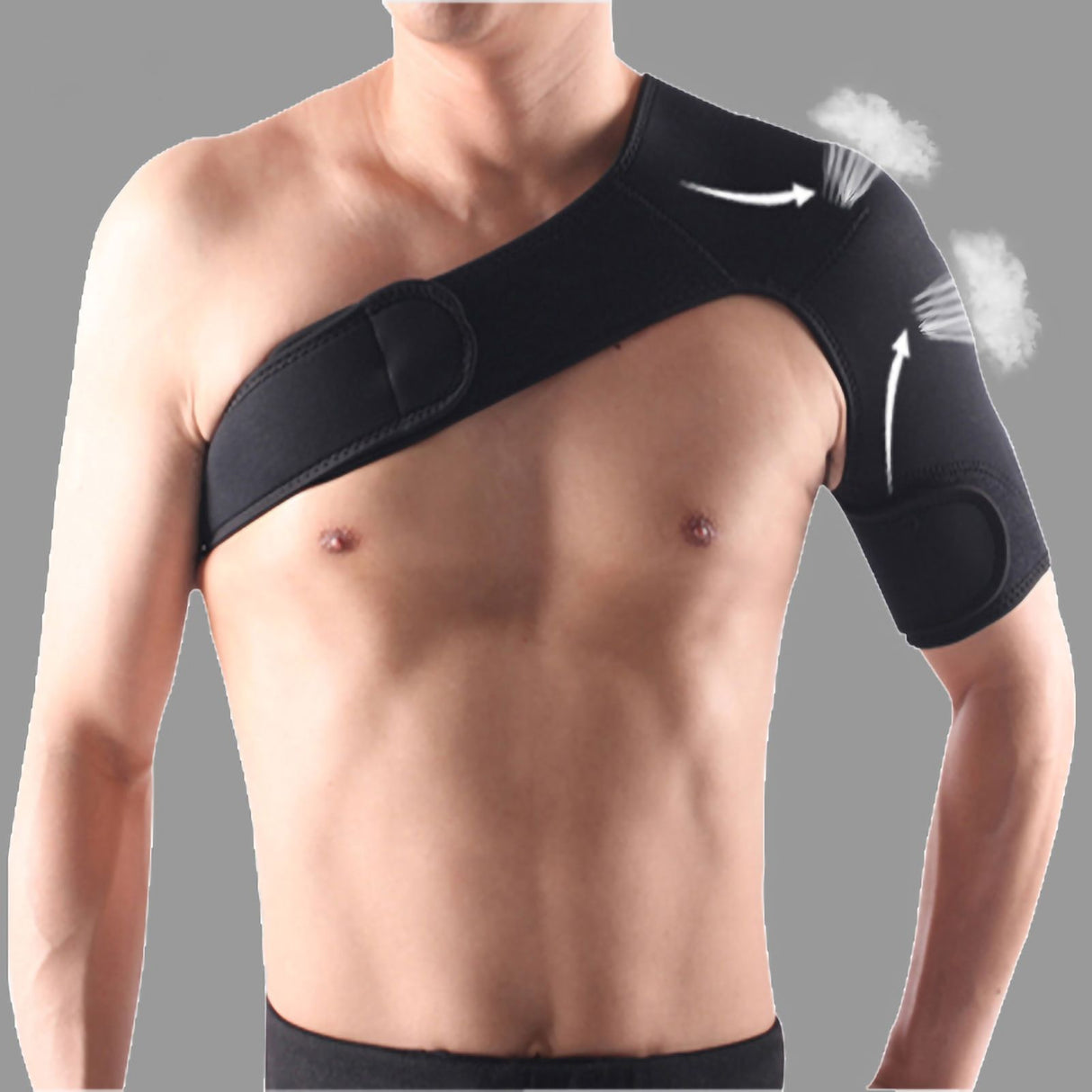 Right Shoulder Brace Adjustable Shoulder Support for Men Women Pain Relief Outdoor Mountaineering