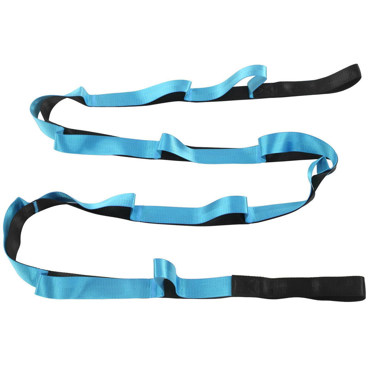 Stretch Strap Yoga Nylon Elastic Band Exercise Equipment for Home Workout Flexibility PilatesBlue