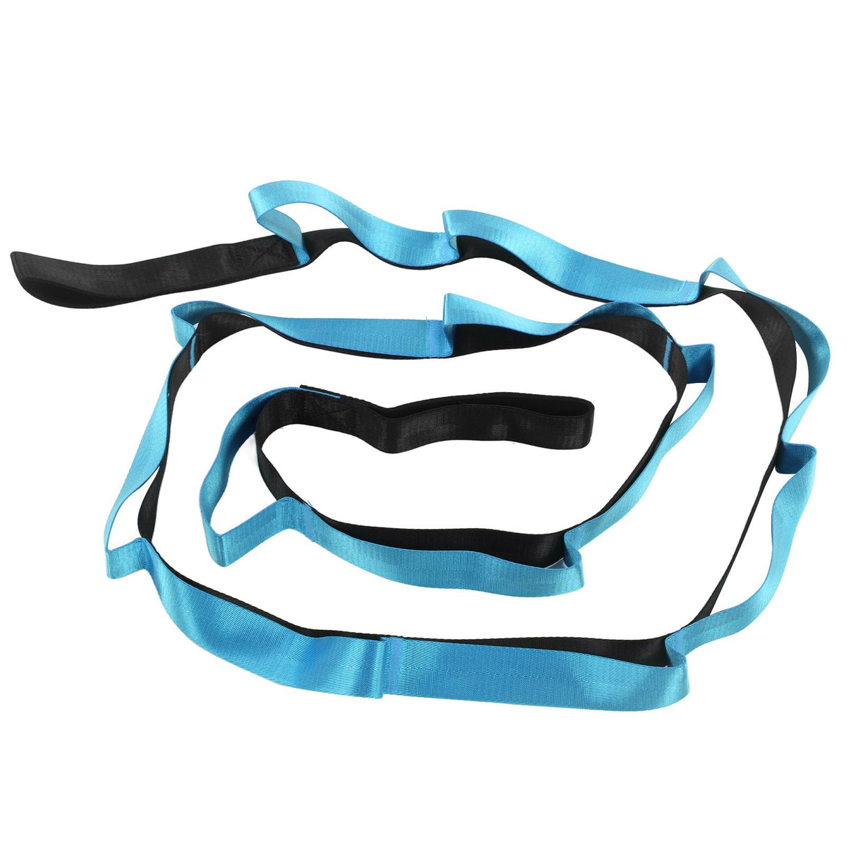 Stretch Strap Yoga Nylon Elastic Band Exercise Equipment for Home Workout Flexibility PilatesBlue