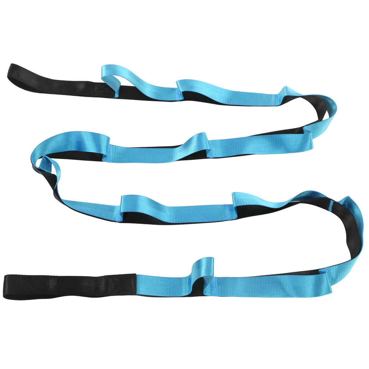 Stretch Strap Yoga Nylon Elastic Band Exercise Equipment for Home Workout Flexibility PilatesBlue