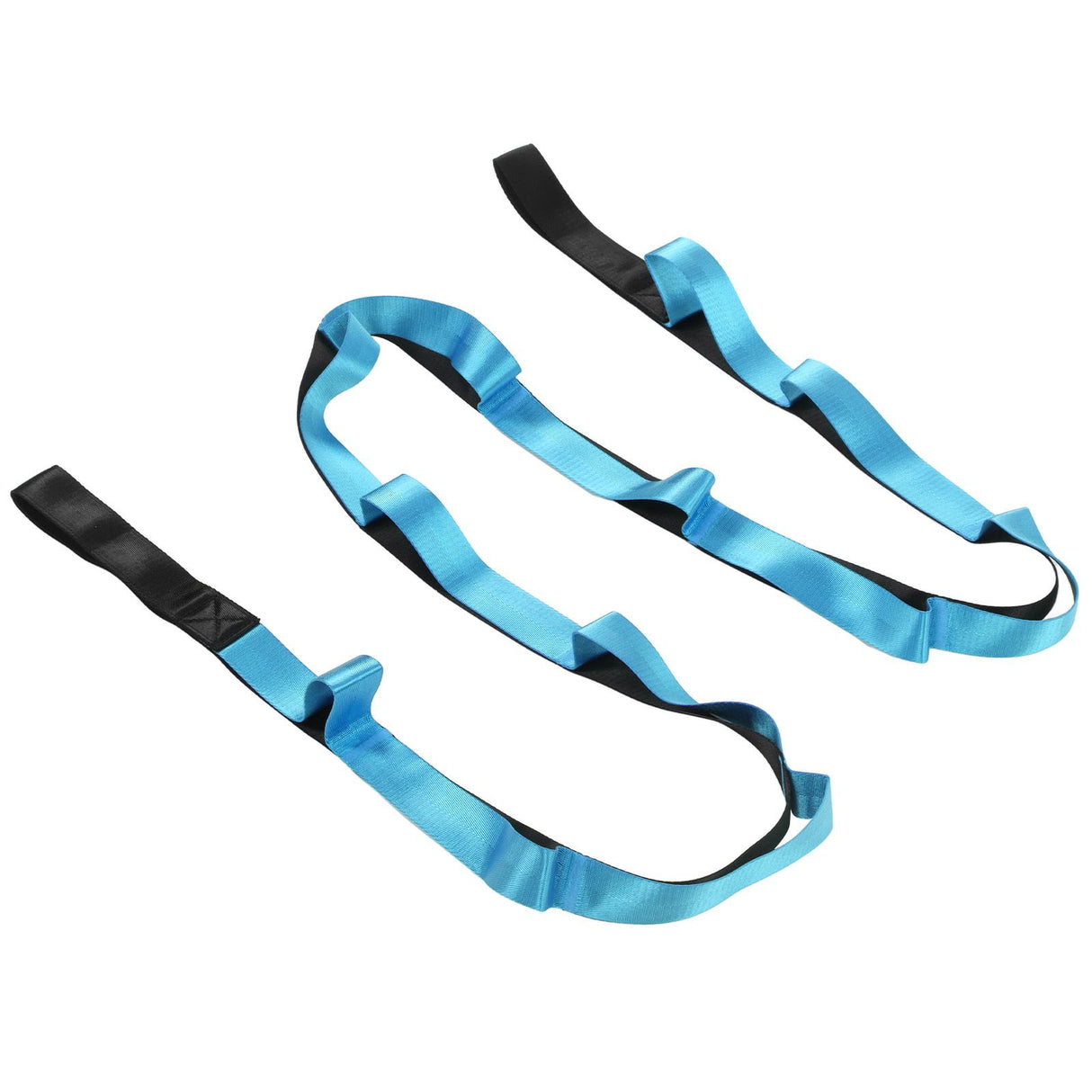 Stretch Strap Yoga Nylon Elastic Band Exercise Equipment for Home Workout Flexibility PilatesBlue
