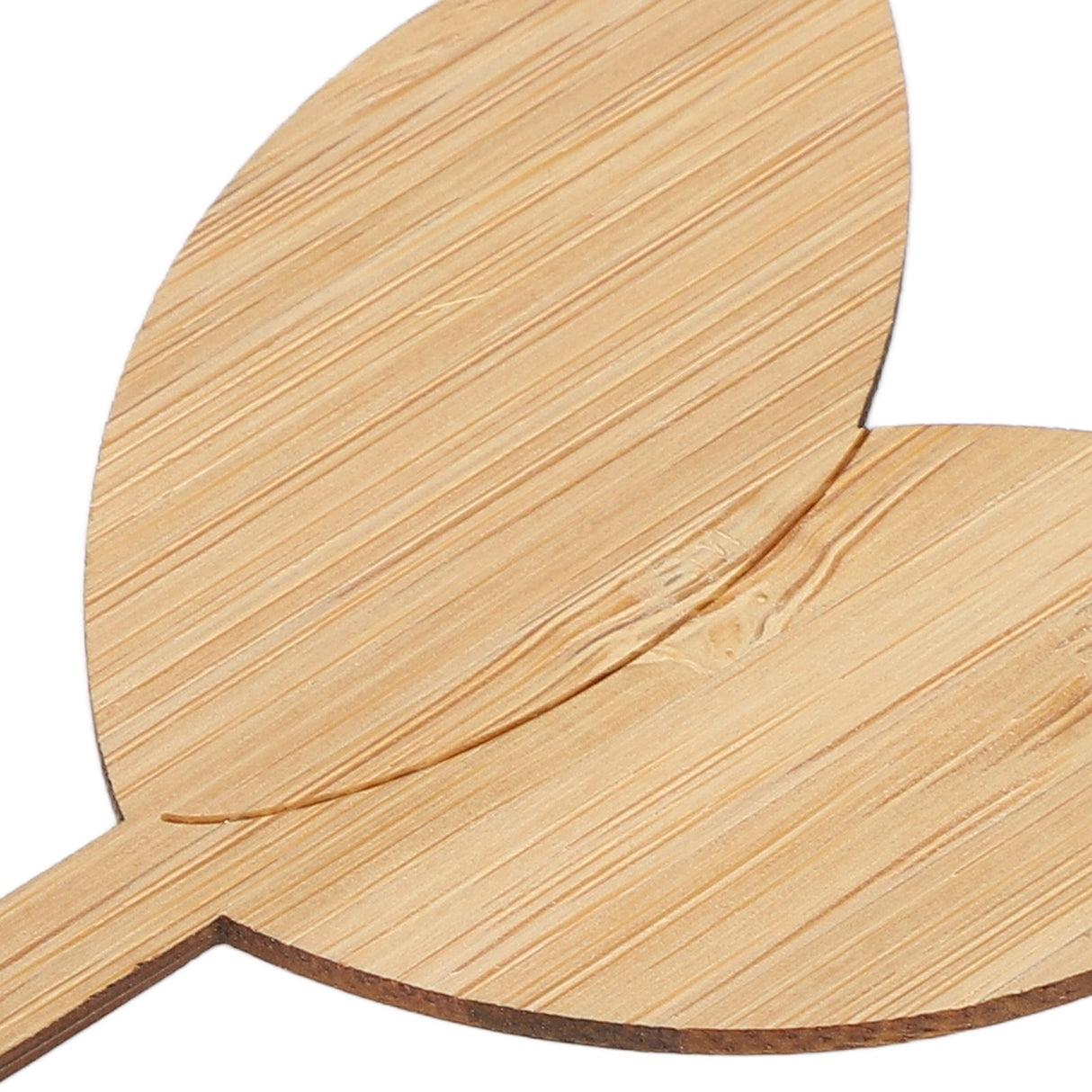 10pcs Plant Labels Bamboo Material Easy Writing 1/8 in Thickness Decorative Garden Markers for GardenerLeaf Shape