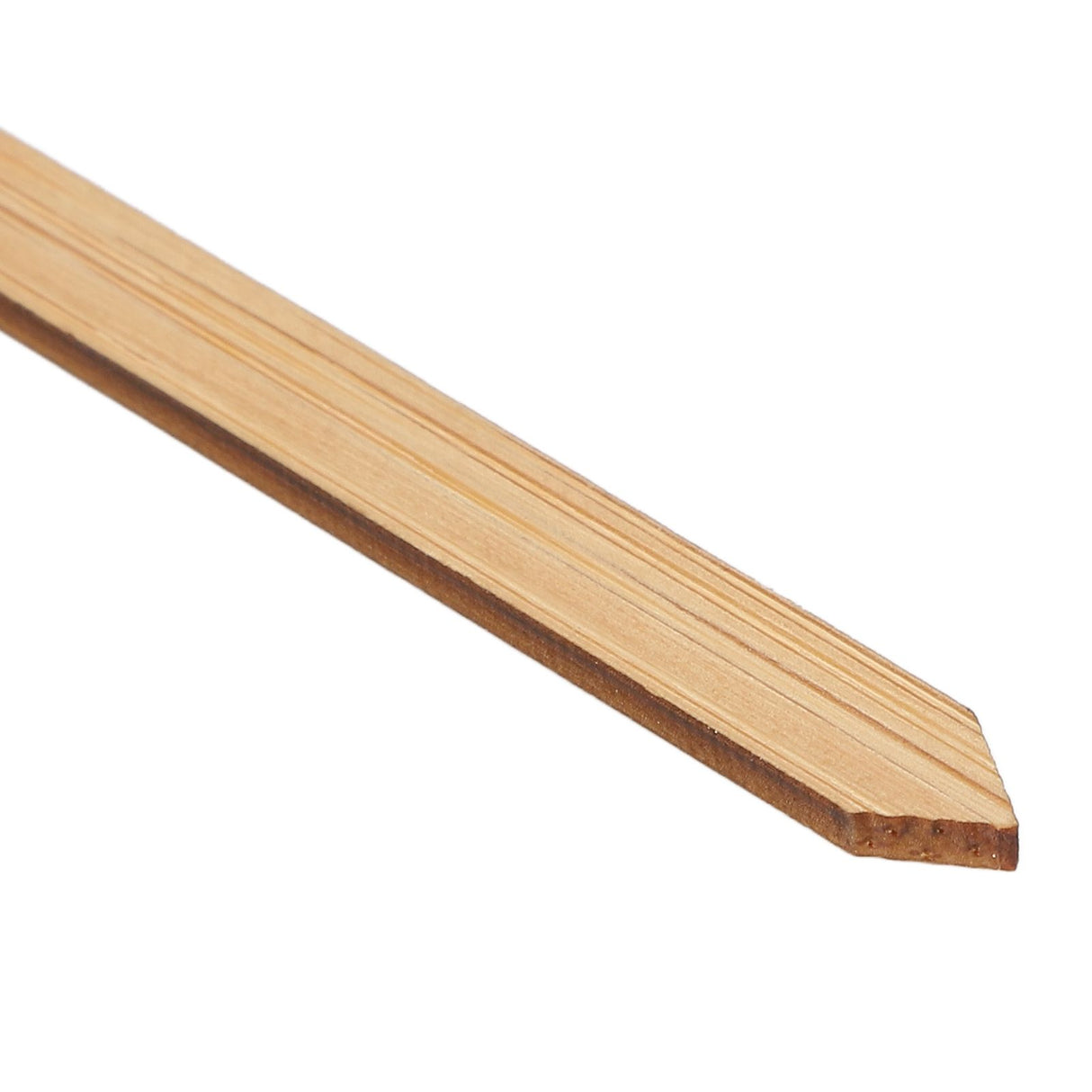 10pcs Plant Labels Bamboo Material Easy Writing 1/8 in Thickness Decorative Garden Markers for GardenerLeaf Shape