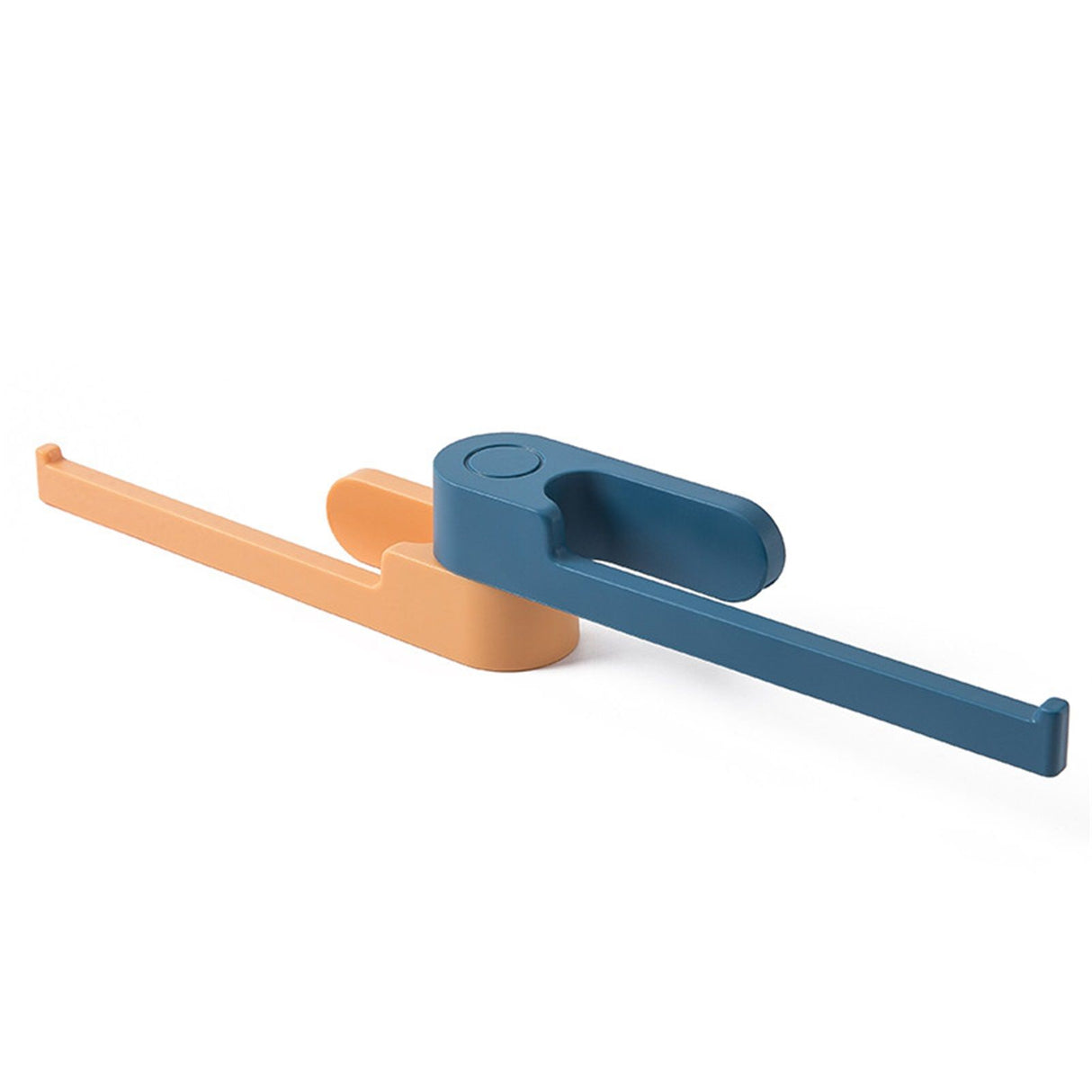 Rotatable Wall Hook Punching Free Installation Waterproof Large Storage Capacity Folding Towel HookBlue