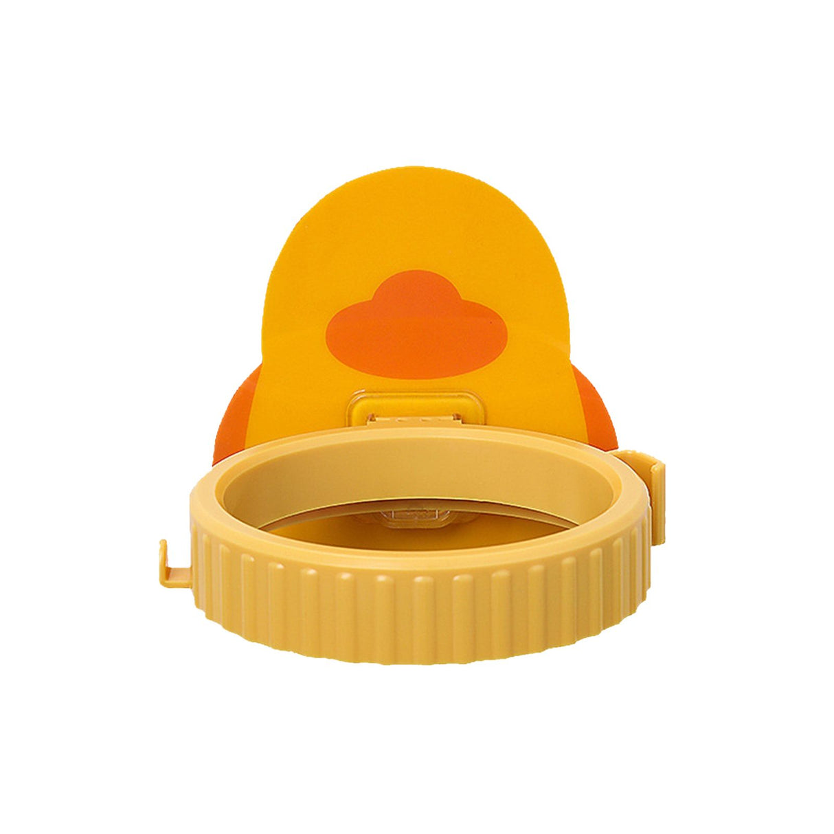 Hair Dryer Storage Holder Wall Mounted Punch Free Cartoon Strong Bearing Hands Free for BathroomYellow Duck