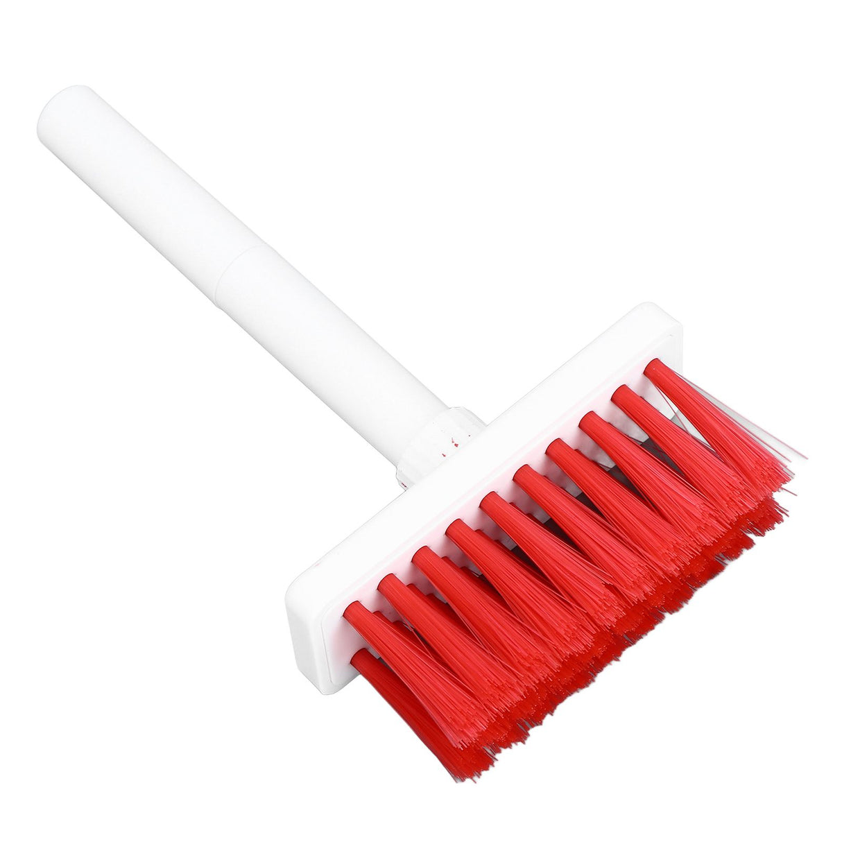Keyboard Brush Separate Double Head Design 5 in 1 Multifunction 3 Row Design Plastic Cleaning Brush Pen for HeadphonesWhite Red