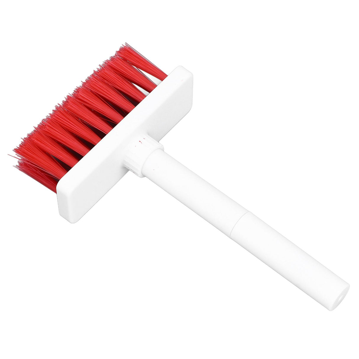 Keyboard Brush Separate Double Head Design 5 in 1 Multifunction 3 Row Design Plastic Cleaning Brush Pen for HeadphonesWhite Red