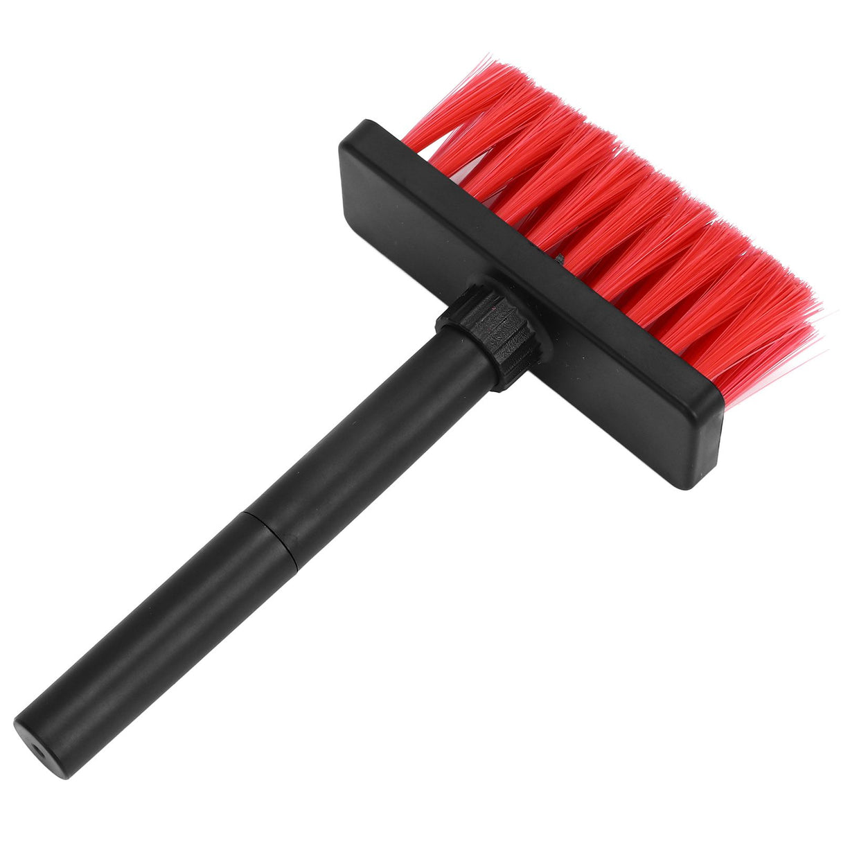 Keyboard Brush Separate Double Head Design 5 in 1 Multifunction 3 Row Design Plastic Cleaning Brush Pen for HeadphonesBlack Red