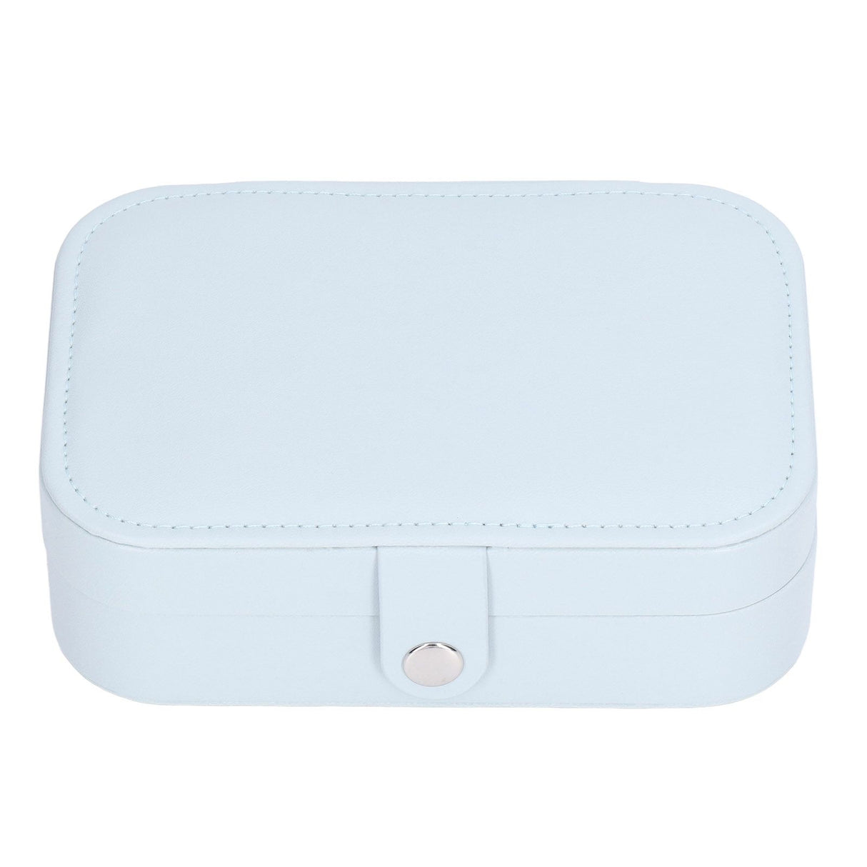 Jewelry Travel Case Large Capacity Durable Leather Simple Style Multifunction Travel Jewelry Box for Rings Earrings