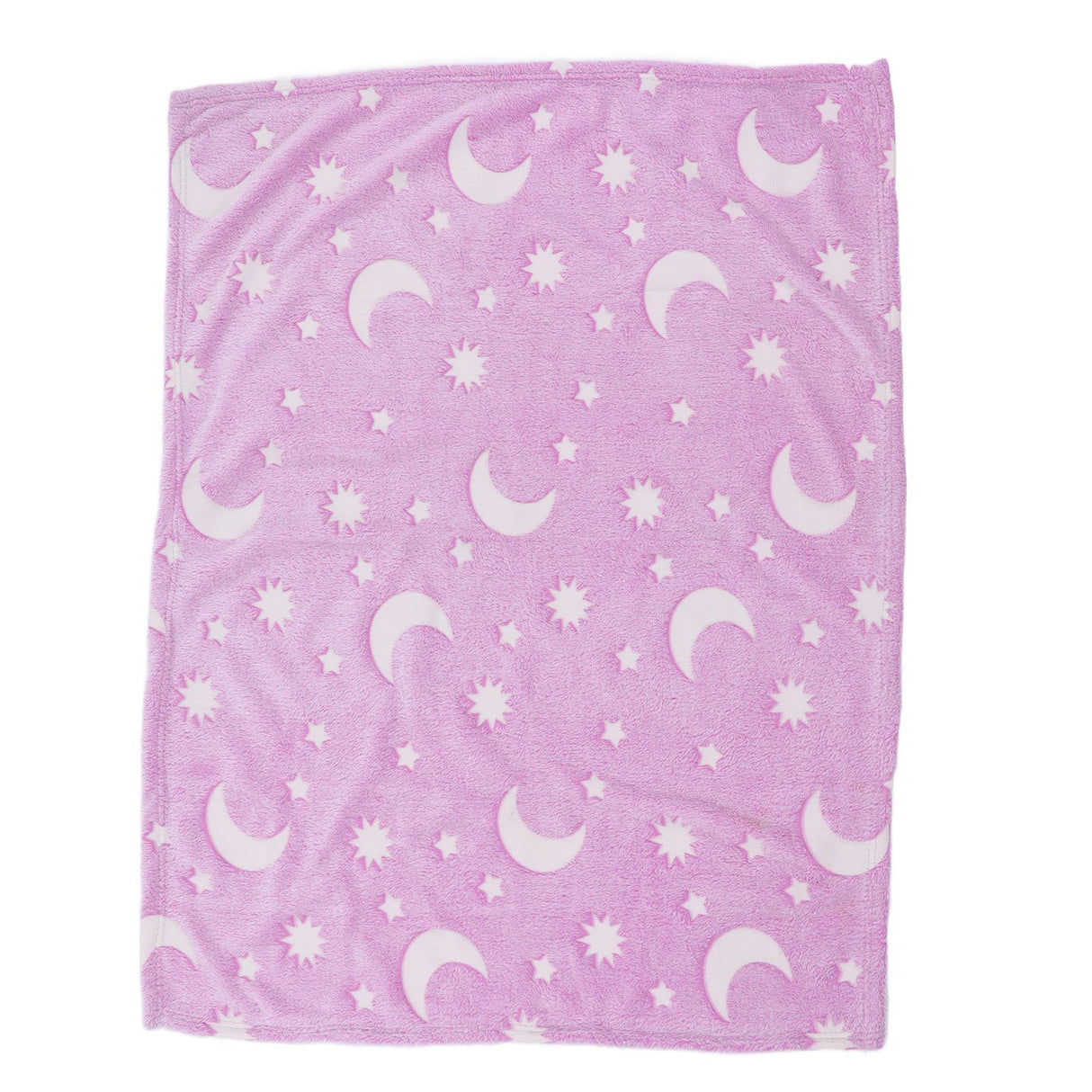 1.52x1M Luminous Blanket Double Sided Polyester Glowing Blanket Bedroom Air Conditioning Blanket for KidsPurple