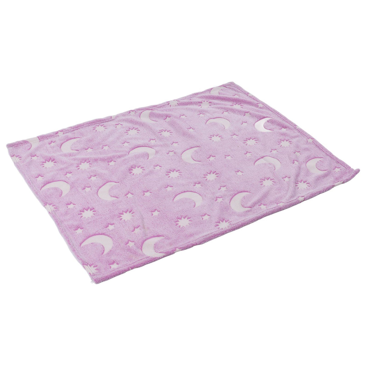1.52x1M Luminous Blanket Double Sided Polyester Glowing Blanket Bedroom Air Conditioning Blanket for KidsPurple