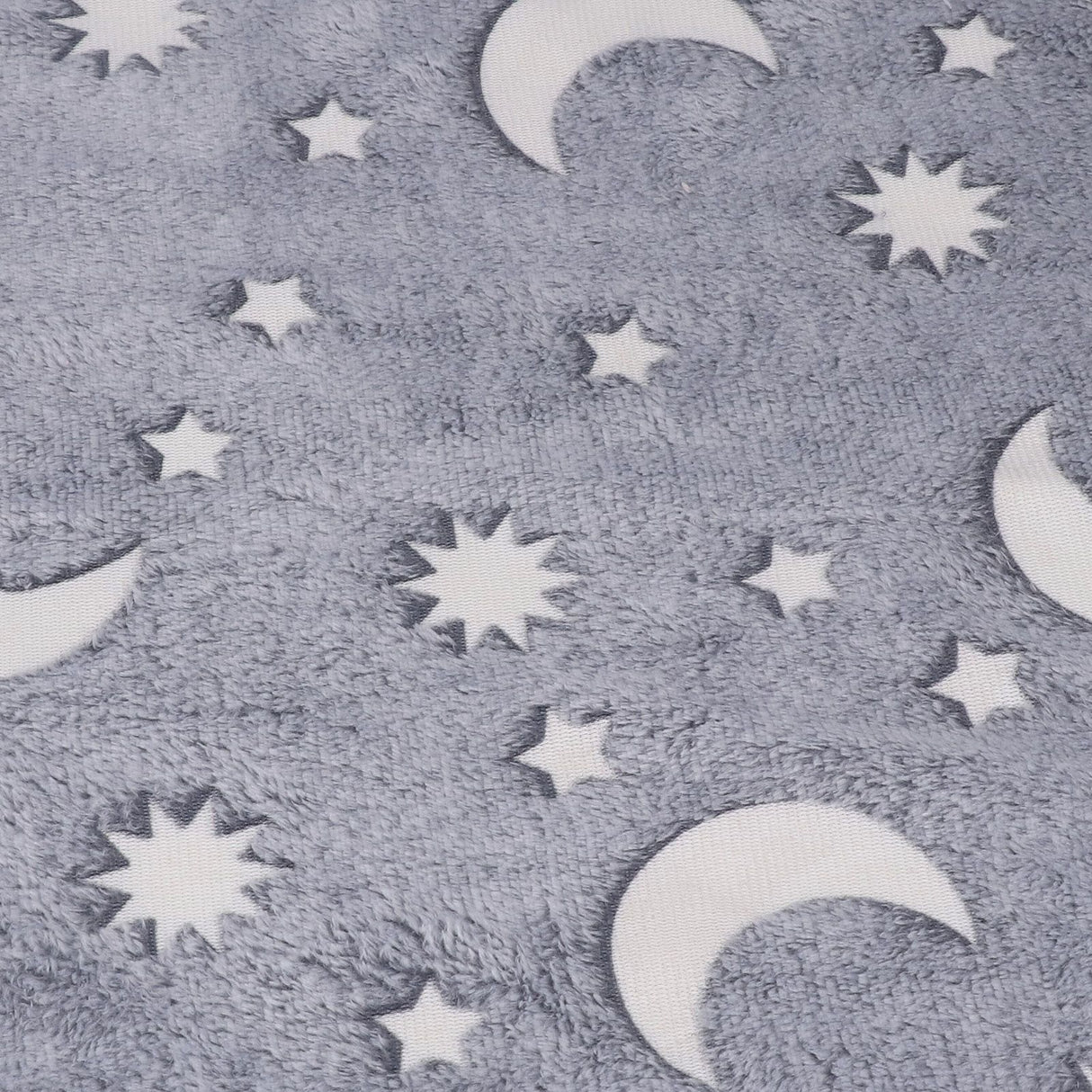 Glowing Polyester Blanket Soft and Warm Fuzzy Blanket for Bed Sofa Couch All SeasonGrey