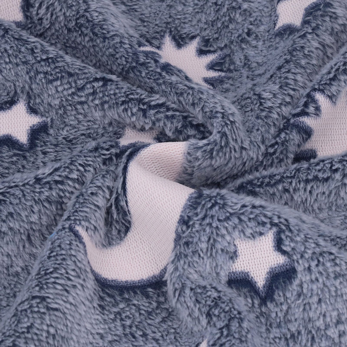 Glowing Polyester Blanket Soft and Warm Fuzzy Blanket for Bed Sofa Couch All SeasonDusty Blue
