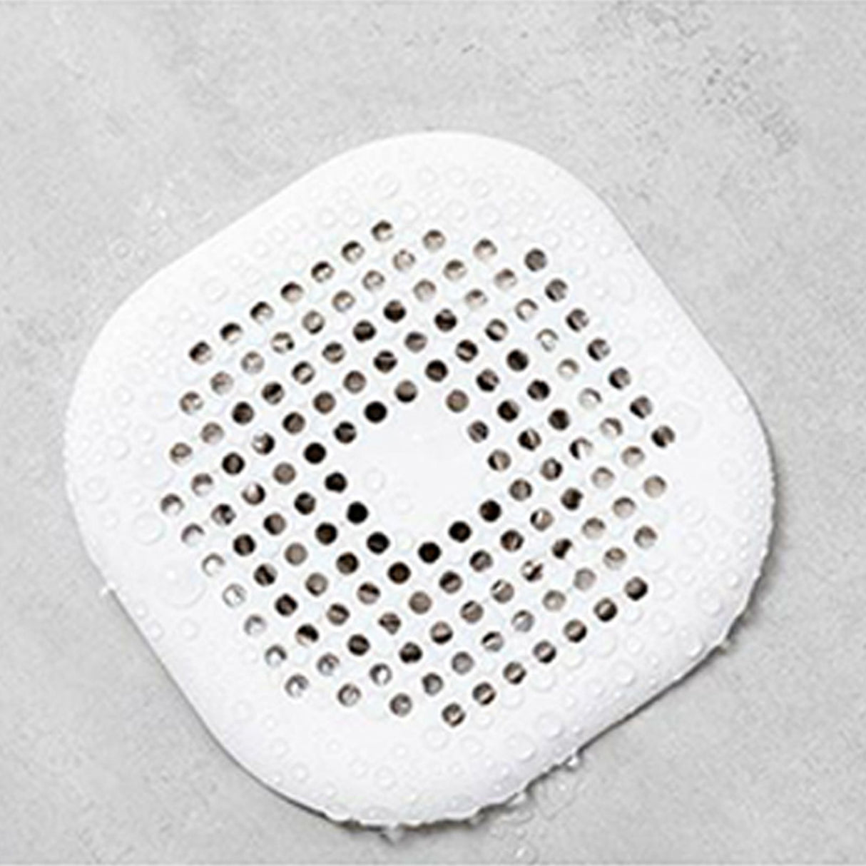 Sewer Floor Drain Net With Suction Cup Shower Drain Hair Cover Kitchen Bathroom Floor Drain PadWhite