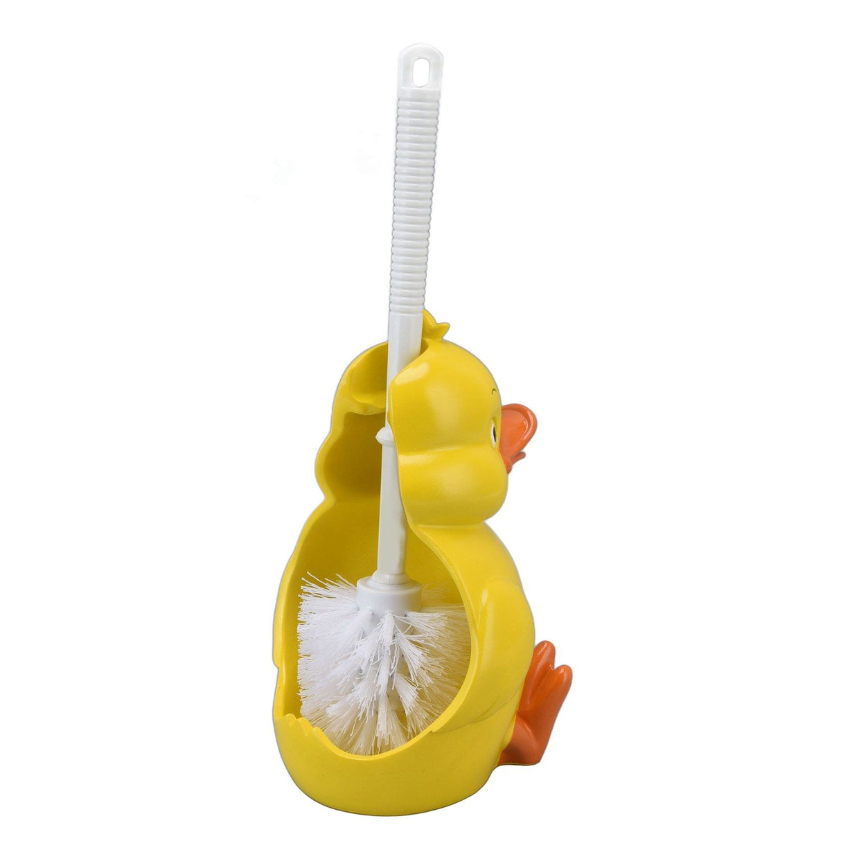 Toilet Brush Little Yellow Duck Seamless Toilet Cleaning Brush Deep Cleaning Bathroom Toilet Brush with Base for Bathroom