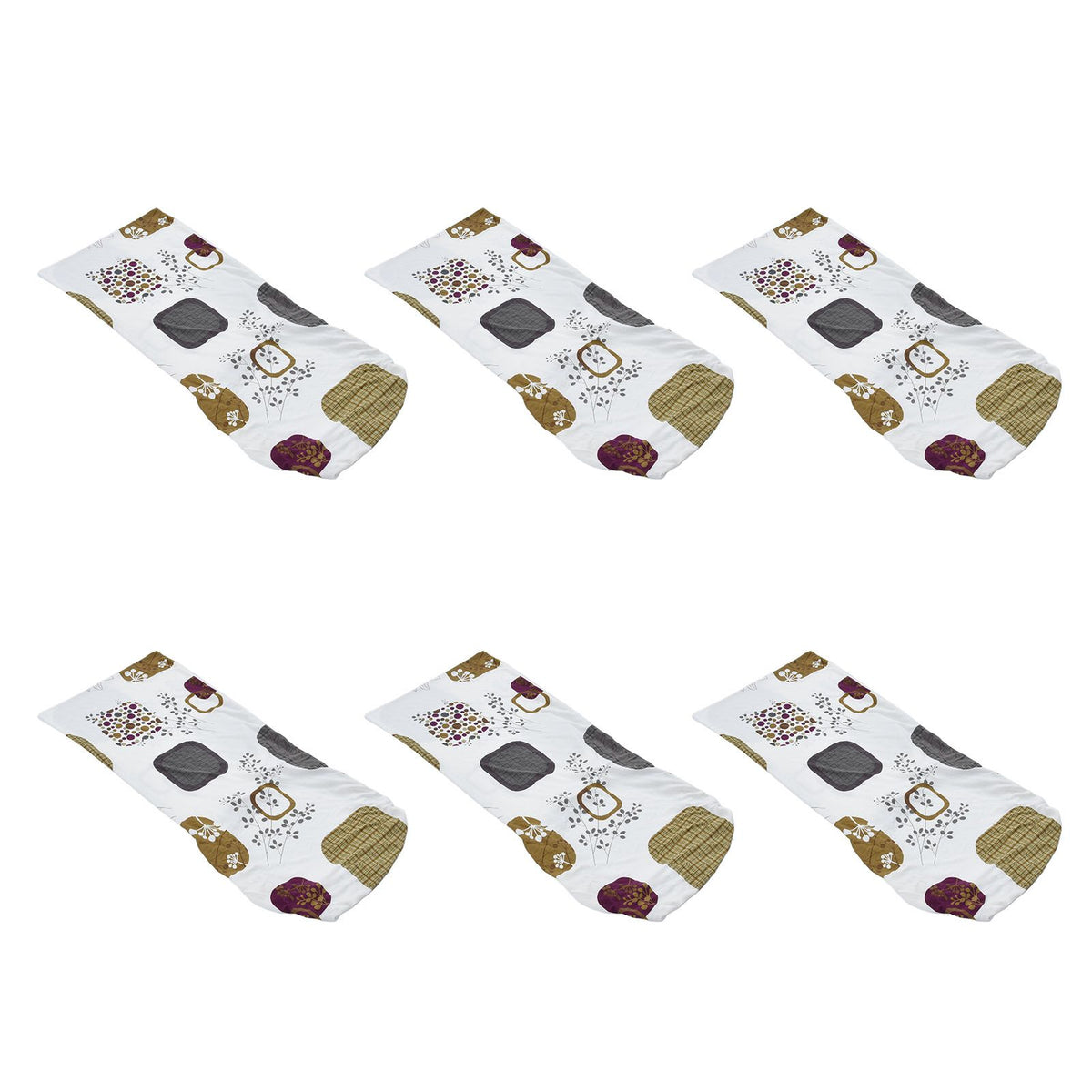 6PCS High Elasticity Chair Cover Removable Washable Dustproof Home Hotel Dining Chair CoversType 1