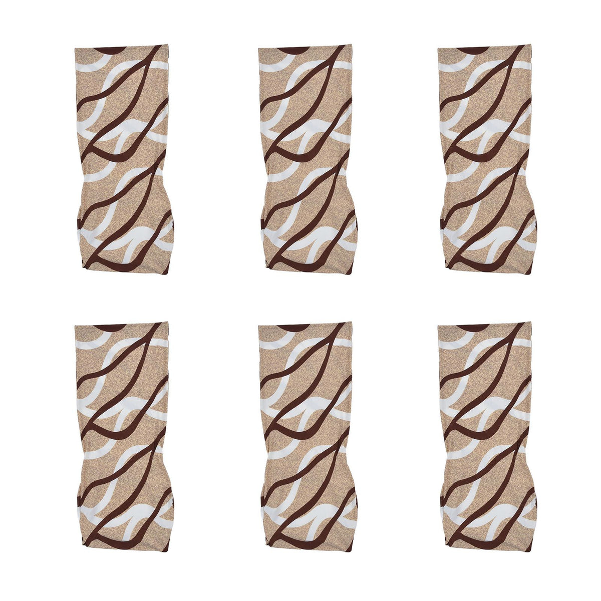 6PCS High Elasticity Chair Cover Removable Washable Dustproof Home Hotel Dining Chair CoversType 2