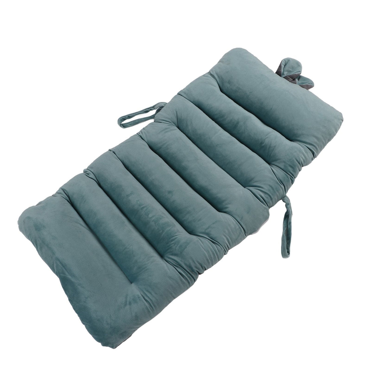 Integrated Recliner Backrest Cushion Plush PP Cotton Back Support Office Chair Sofa CushionBlue 45x100cm