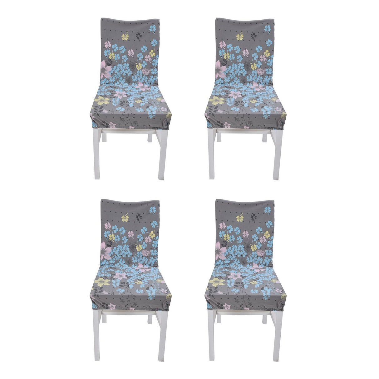 4Pcs Chair Slipcover High Elasticity Stylish Elegant Design Dustproof Dining Chair Cover for Hotel Office BanquetLittle Love