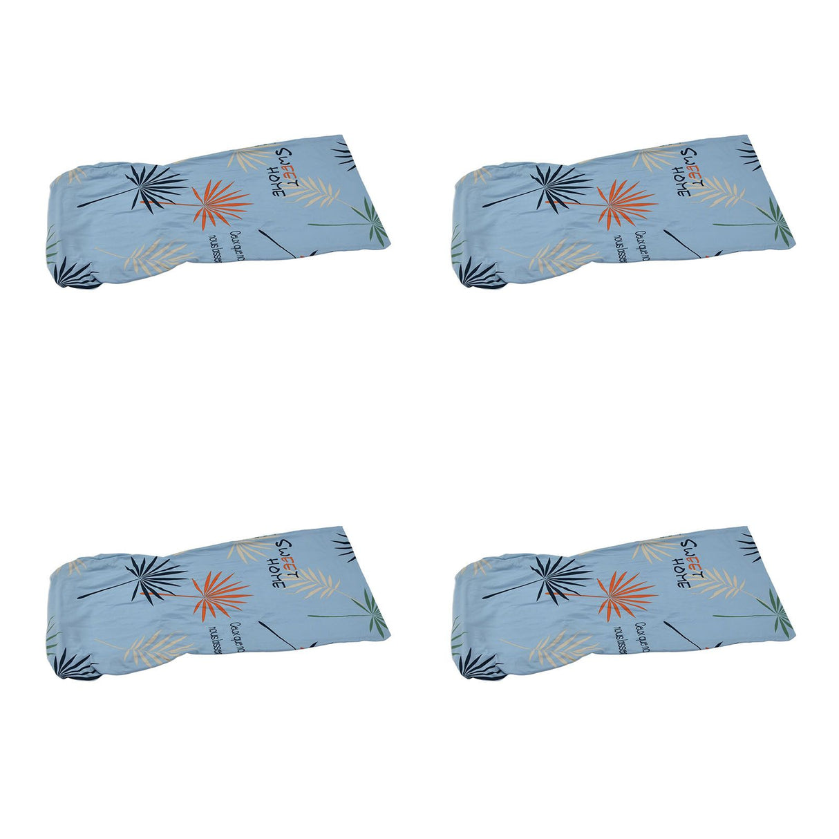 4Pcs Chair Slipcover High Elasticity Stylish Elegant Design Dustproof Dining Chair Cover for Hotel Office BanquetBlue Impressions