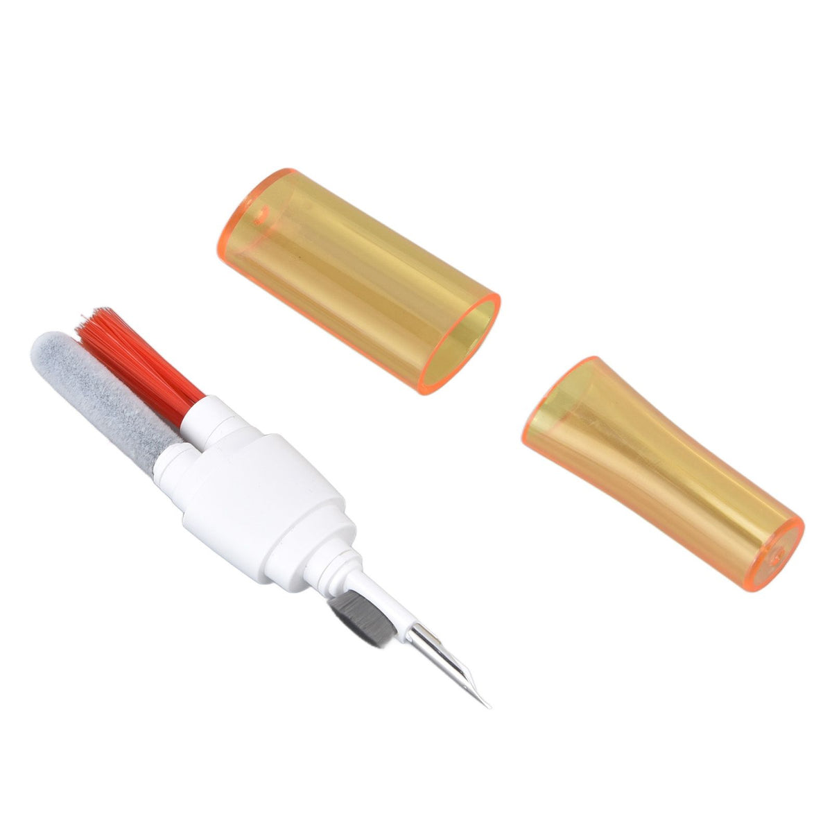 Bluetooth Earbuds Cleaning Kit Multi Function Portable Earphone Brush Dust Removal Pen for IOS White